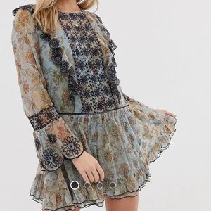 Light and Fowy Boho Free People Dress